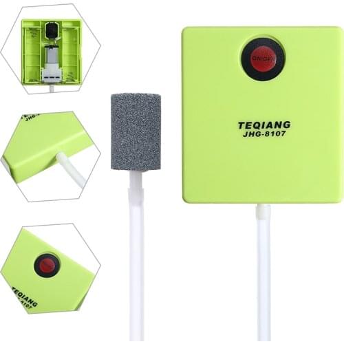Aquarium Oxygen Aerators Aquarium Operated Fish Tank Air Pump Oxygen Aerator With Air Stone Powerful Motor 7cm*6.4cm*2cm