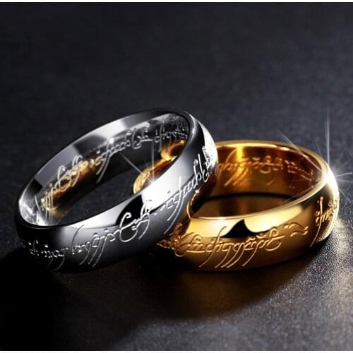 Midi Stainless Steel One Ring of Power Gold the Movie Rings Lovers For Women Men Fashion Jewelry Drop Shipping