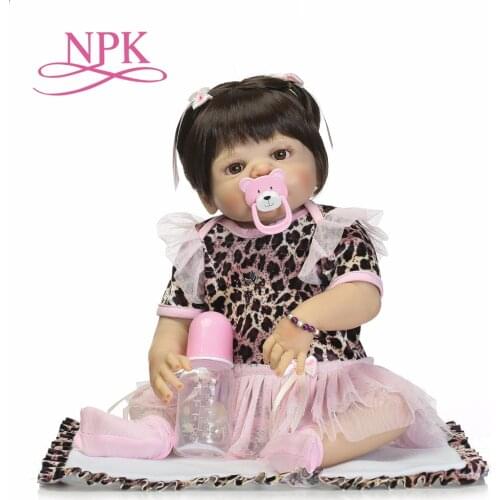 56CM full silicone vinyl body reborn baby girl dolls soft silicone vinyl real gentle touch bebes reborn new born real baby Gift