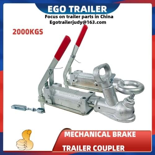 EgoTrailer 2000kgs mechanical brake trailer coupler Override zinc coupling camper trailer parts caravan hitch boat parts