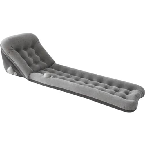 Hiking Camping Sleeping Mat Outdoor Inflatable Cushion Multi Function Back Rest Pad Pillow Sofa Bed Beach Air Mattress