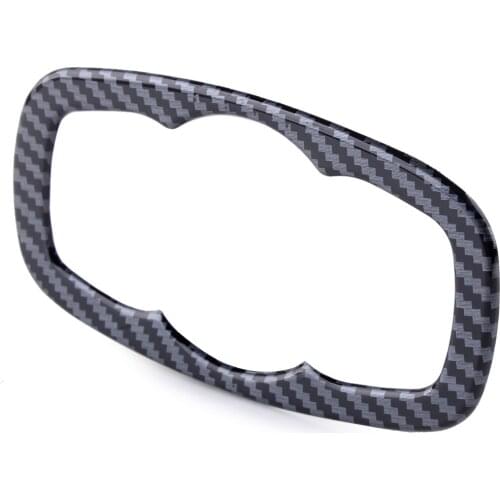 Car ABS Carbon Fiber Style Interior Front Headlight Switch Button Cover Trim Fit For Ford Focus 2019 2020