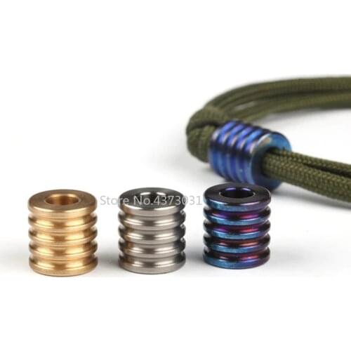 Pure titanium pendant brass pendant backpack knife pendant titanium hanging rope titanium alloy EDC knife pendant