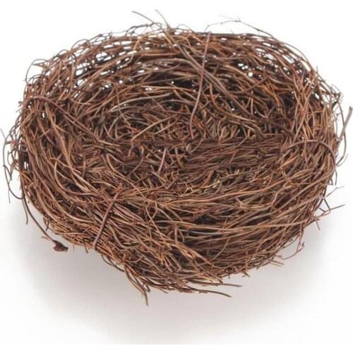 12/10/8/6 cm Vine Bird Nest Decor House Home Decoration Craft Photo Prop Bar Cafe Ornament Garden Table Decorative