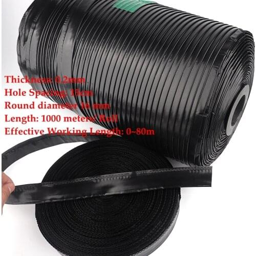 50~200M 16mm Garden Farm Saving Water 3L/Hour Flow Agricultural Irrigation Drip Tape Hose Single Blade Labyrinth Hose