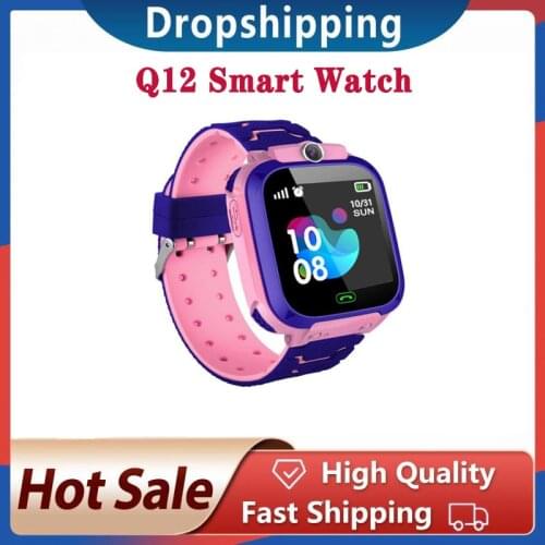 Q12 Smart Watch With Small Game GPS Touch Screen 1.44 Inch Tracker SOS Positioning For Kids Children Two-way Call Birthday Gift
