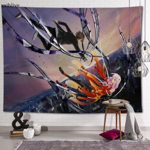 Customized Guilty Crown Hanging Fabric Background Wall Covering Home Decoration Blanket Tapestry Bedroom,Living Room Wall Decor