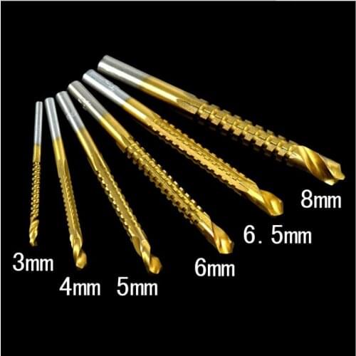 High speed steel 4241 titanium saw drill woodworking DIY twist drill sawtooth drill for iron and aluminum alloy NO.C0135