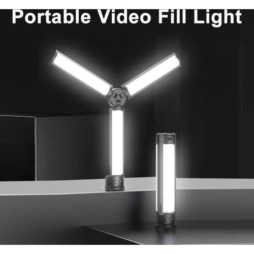 MAMEN LED Video Fill Lights Remote Control Lamp with 2850mAh Battery for YouTube TikTok Vlog Selfie Makeup Photography Lighting