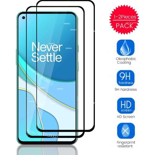 1-2PCS 9h screen protector tempered glasses on one plus 8 t t8 plus8t 1+8t oneplus8t protective glass for oneplus 8t cover film