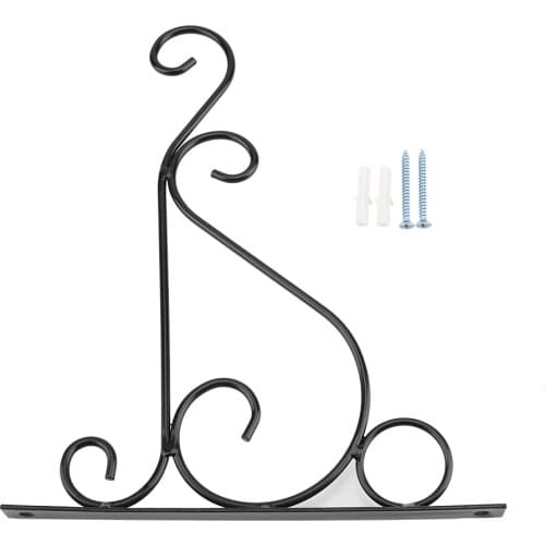 Iron Wall Hanging Bracket Plant Stand Flower Pot Hook Landscaping Bracket For Home Garden Plant Hanger Lowest Price