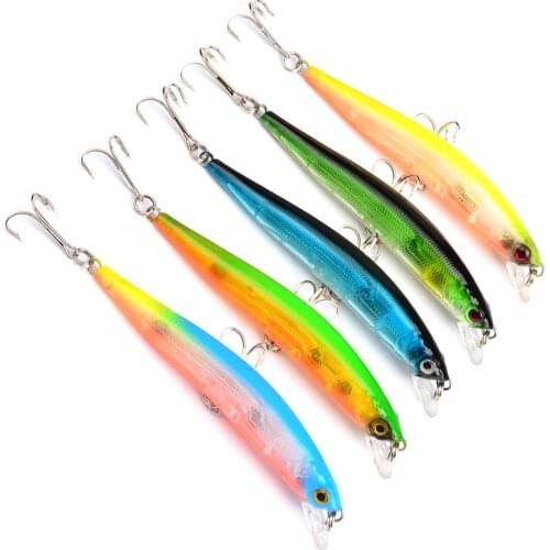 1 Pcs 10cm 8.37g Lifelike Floating Japan Hard Bait Minnow Fishing Lure Tight Wobbler Jerk Bait Treble Hooks Plastic Isca Fish