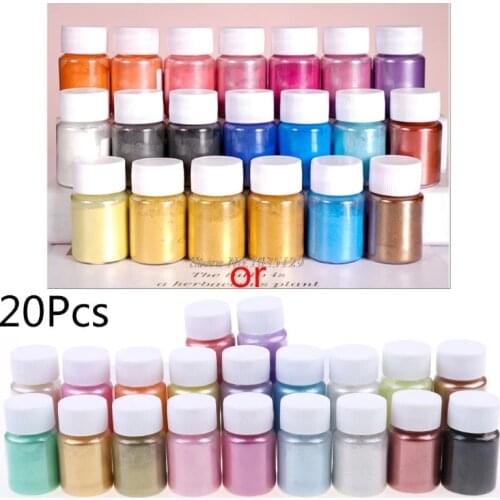 20 Pearlescent powder Epoxy Resin Dye Pearl Pigment Natural Mica Mineral Powder G29 Dropship