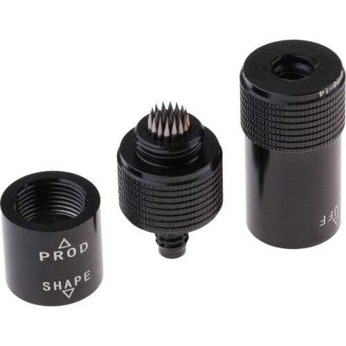 4 in 1 Pool Cue Tip Tool Tip Prick Scuff Joint Protectors Multifunctional Cue Repair Tool Black