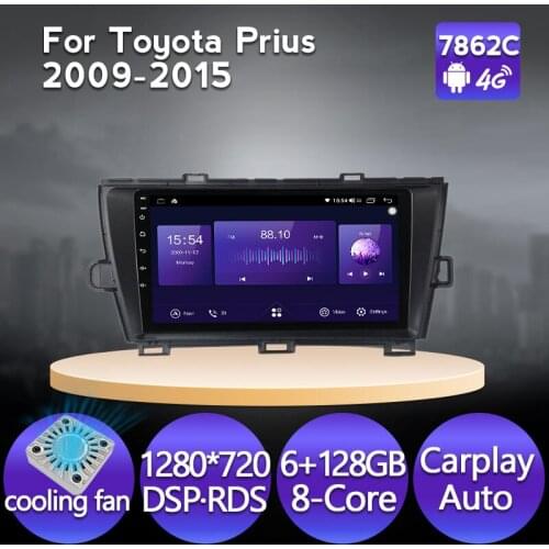 4G LTE Android Car Multimedia GPS Radio Stereo For Toyota Prius 2009 2010 2011 2012 2013 2014-2015 Car Video Navigation