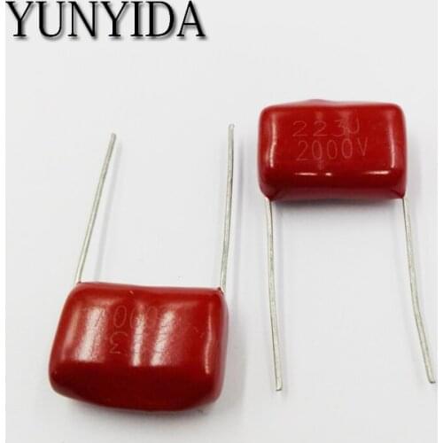 Free Shipping 10pcs CBB Polypropylene film capacitor 473J 223J 2KV 22NF 47nf 2000V 2000V223J P20mm