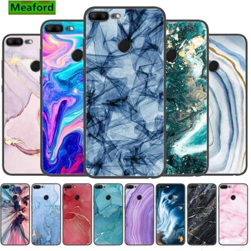 For Honor 9 Lite Case Black TPU Soft Phone Case For Huawei Honor 9 Lite LLD-L31 Case Silicon Funda on Honor 9Lite Marble Bumper