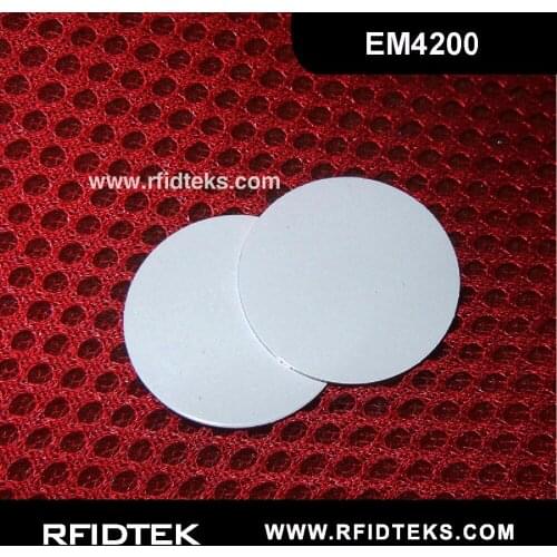 CT30 Dia 30mm RFID Tag RFID PVC Token 125KHZ 64BITS R/O EM ISO18000-2 Read Only 6 with EM4200 Chip