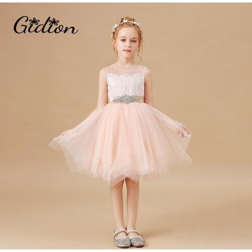 Kids Dresses For Girls Christmas Clothes Lace Decal Party Costume Children Elegant Prom Princess Kids Baby Dress 2-14Y