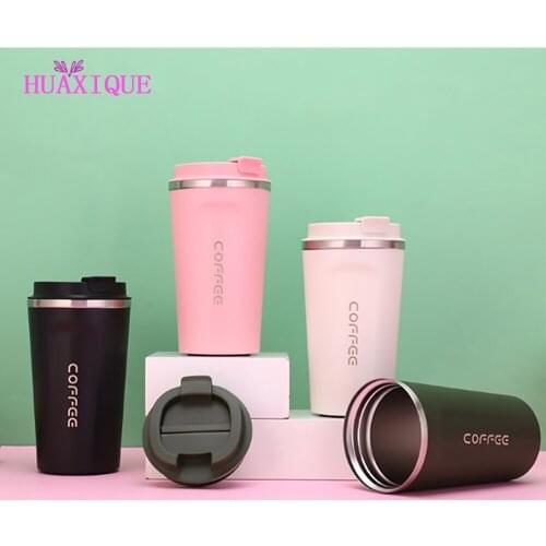 380ml/510ml Travel Coffee Mug Water Cup Thickened Thermos Mugs Thermos Mug For Gifts Car Vacuum Flask Insulated Bottle