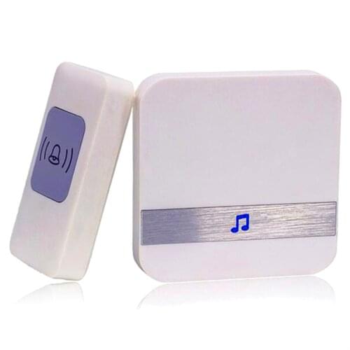 2020 New P5b Home Security Welcome Wireless Doorbell Ding Dong Smart Doorbell Alarm Led Lights 53 Songs Support Global Spec Plug
