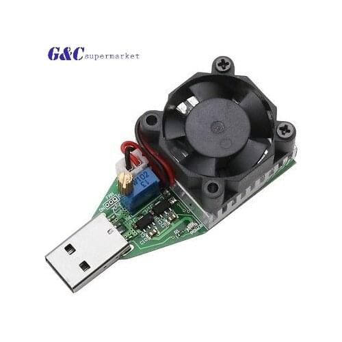 15W RD Industrial Grade Electronic Load Resistor USB Interface Discharge Battery Test Capacity with Fan diy electronics