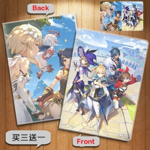 Game Genshin Impact Klee Keqing Zhongli Paimon Venti Notebook Student Jotter School Supplies Notepad Diary Stationery Gift
