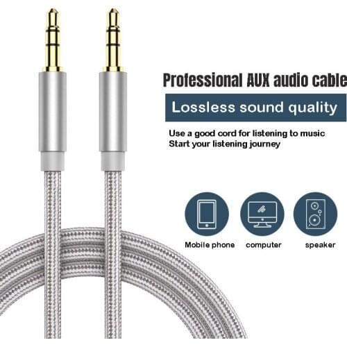 3.5mm Jack Audio Cable Jack 3.5 mm Male to Male Audio Aux Cable For Samsung S10 Car Headphone Speaker Wire Line Aux CordSpeaker