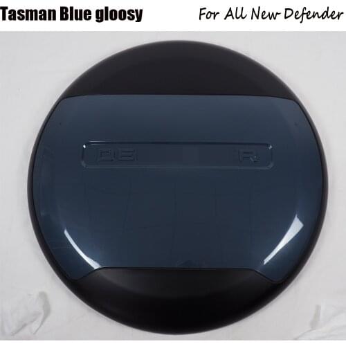 Spare tire cover fits for -Land Rover- Defender 2020 2021 plastic wheel cover 1PC tasman blue painting