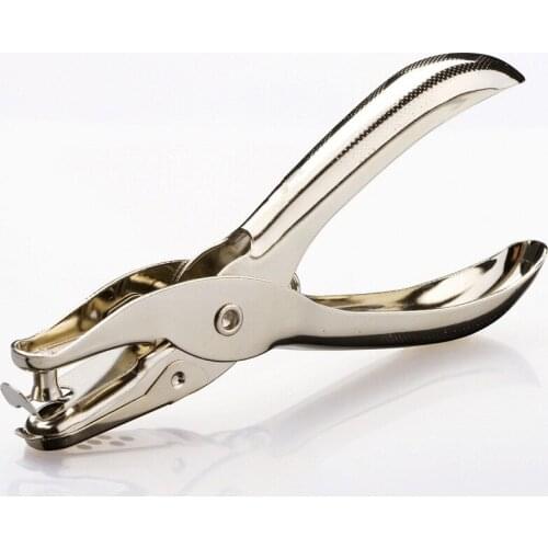 Metal Single Hole Punch Perforator Pliers One 6mm Hole Card Confetti Paper