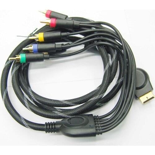 100PCS 1.8m/6FT Multi Component AV cable Cord For PlayStation 2 for PlayStation 3 for PS3 for PS2 game cable Games accessories