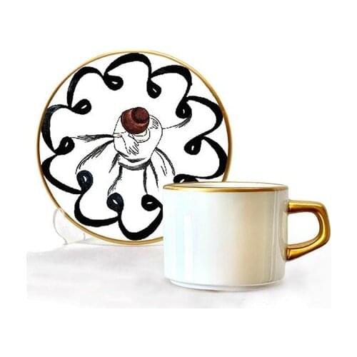 Asaf Tea Cup Set 12 Pieces Whirling Dervish