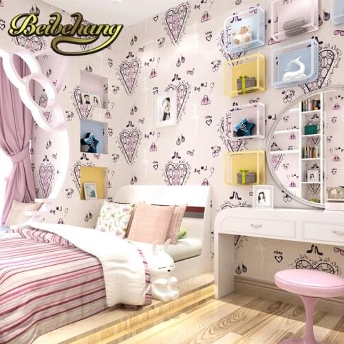 Beibehang wall paper. papel de parede 3d wallpaper. Pune romantic ballet girl princess room bedroom Non-woven wallpaper children