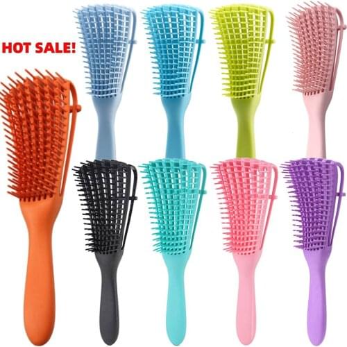 New Women Hair Scalp Massage Comb Detangle Hairbrush Wet Curly Hair Brush DIY Salon Hairdressing Styling Tools