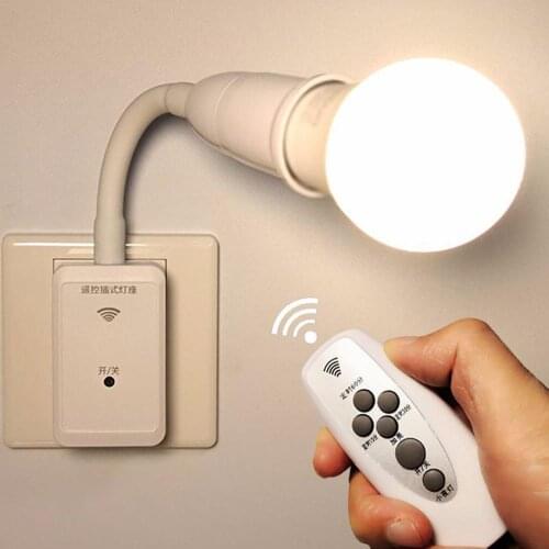E27 Lamp Holder Remote Control Light Base For Night Light For Children Room Fit For 1w/3w/5w/7w/9w/13w/15w Bulb