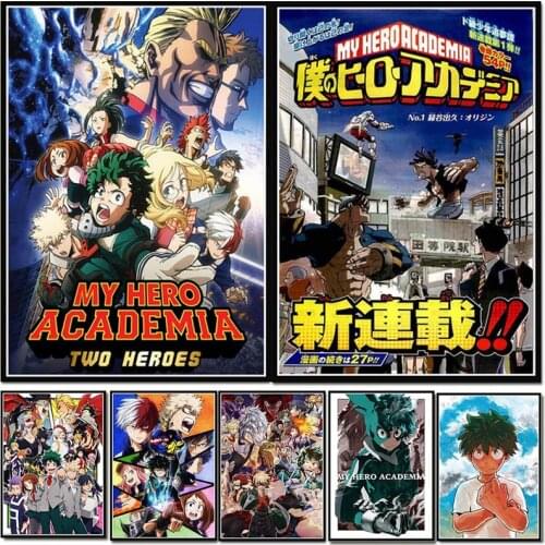 Posters And Prints Boku No Hero My Hero Academia Anime Pictures On The Wall Canvas Painting Art Decoration Home Decor Cuadros