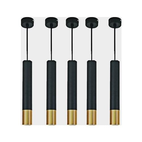 Dimmable LED Pendant Lamp Long Tube lamp Kitchen Island Dining Room Shop Bar Decoration Cylinder Pipe Pendant Light Kitchen Lamp