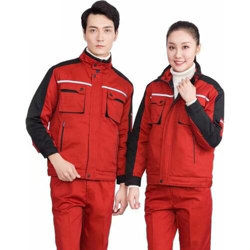 Spring Work Clothing Men Women Worker Jacket Pants Auto Repairmen Uniform Factory Workshop Mechanical Engineer Work Coverall 5XL