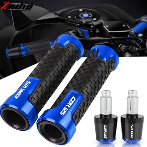 For HONDA CBR125R CB125R CB CBR125 CBR 125 RR R 2005-2020 2019 Motorcycle CNC Handlebar Grips 7/8" 22mm Handle Bar Cap End Plugs
