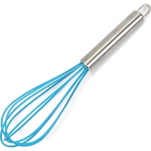 8 Inches Stainless Steel Balloon Wire Whisk Manual Egg Beater Mixer Kitchen Baking Utensil Milk Cream Butter Whisk Mixer