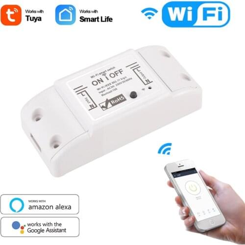 DIY WiFi Smart Light Switch Universal Smart Life APP Breaker Timer Wireless Remote Control Works with Alexa Google Home Dropship