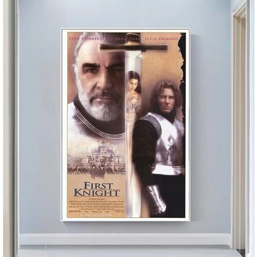 V0494 First Knight (2) Vintage Classic Movie Wall Silk Cloth HD Poster Art Home Decoration Gift