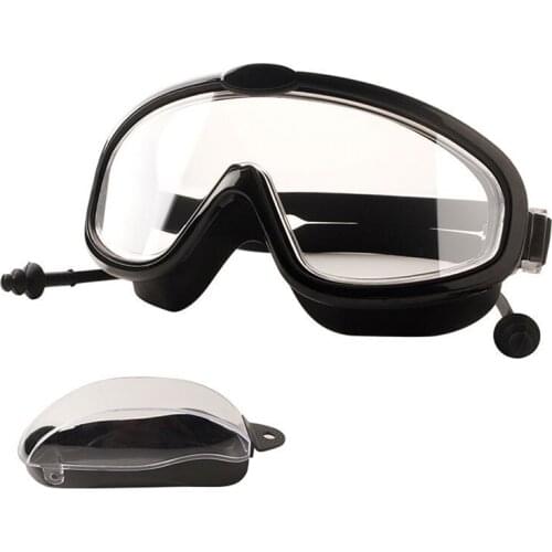 Waterproof Anti-fog Childrens Large Frame Swimming Glasses Swimming Glasses Elephant Earplugs Swimming Glasses