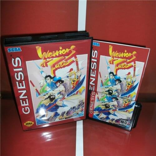 Warriors of Fate(Chinese Language) US Cover with Box and Chinese Manual For Sega Megadrive Genesis Video Game Console MD card