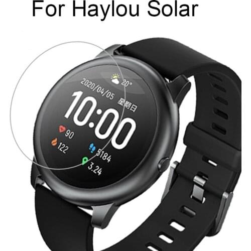 2pcs 2.5D Tempered Glass For Xiaomi Haylou Solar Smart Watch Screen Protector Haylou Solar LS05 9H HD Clear Anti-Scratch Glass