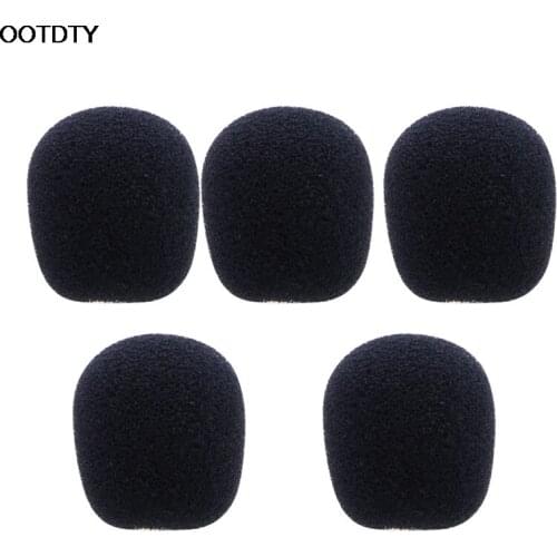 5PCS Black Microphone Headset Foam Sponge Windscreen Mic Cover - L060 New hot