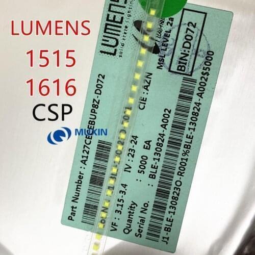 50PCS LUMENS LED Backlight Chip Scale Package 3W CSP 1616 3V Cool white 190LM LCD Backlight for TV TV Application A142AEAEBP28A