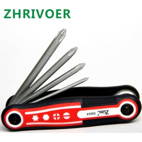 8-in-1 folding hex wrench screwdriver set universal hex box star combination outdoor maintenance tool