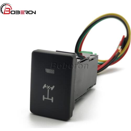 Car Front Diff Lock Push Switch Push Button With Connection Wire For Toyota Land Cruiser 2007-2020