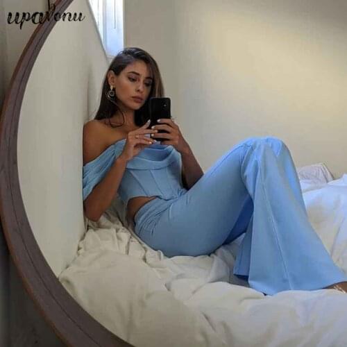 Free Shipping Bandage Set 2 Pieces Card Shoulder Short Sleeve Bustiers & Bell-Bottoms Trousers Sexy Celebrity Party Vestidos